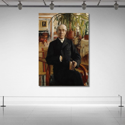 Retrato Del Barón Johan Philip Palmén Vicerrector De La Universidad Eero Järnefelt ejr27 cuadro en lienzo