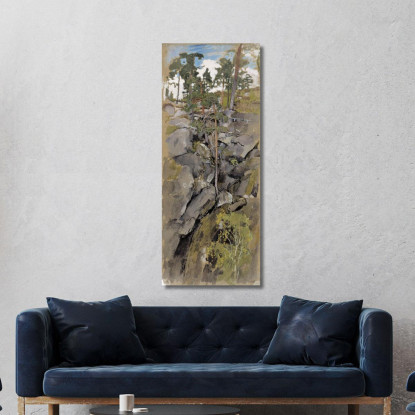 Bosque Rocoso Eero Järnefelt ejr32 cuadro en lienzo