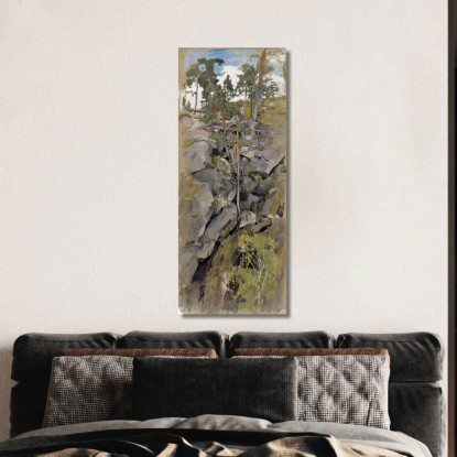 Bosque Rocoso Eero Järnefelt ejr32 cuadro en lienzo