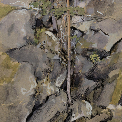 Bosque Rocoso Eero Järnefelt ejr32 cuadro en lienzo