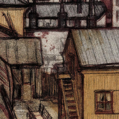 Vista Desde La Casa Del Artista En Bernhardinkatu Eero Järnefelt ejr39 cuadro en lienzo