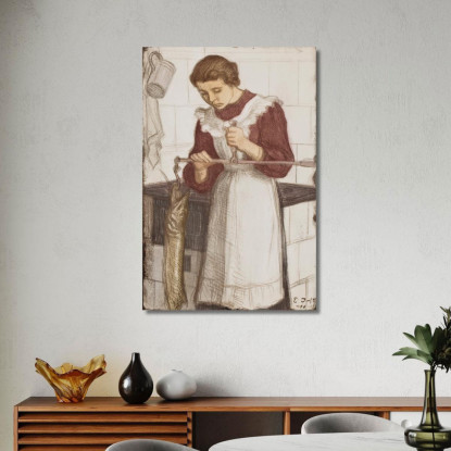 Pesando El Lucio 2 Eero Järnefelt ejr40 cuadro en lienzo