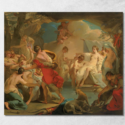 Diana E Callisto Gaetano Gandolfi ggn1 quadro stampato su tela