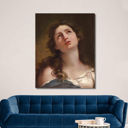 Testa Di Una Giovane Donna Gaetano Gandolfi ggn6 quadro stampato su tela