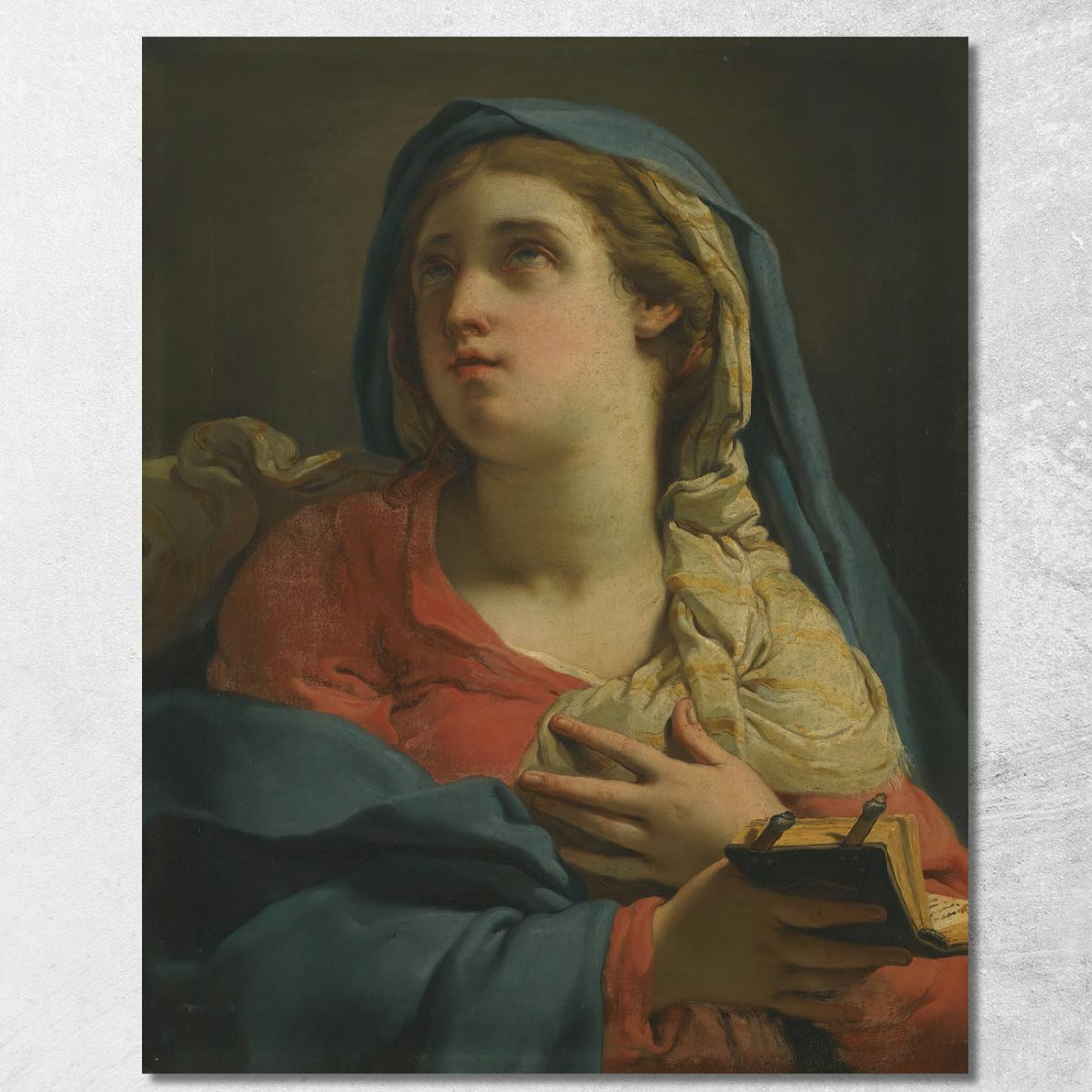 Madonna Annunciata Gaetano Gandolfi ggn7 quadro stampato su tela
