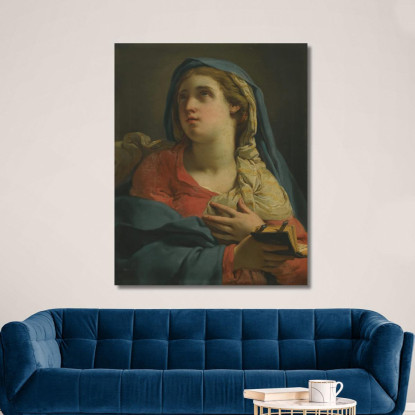 Madonna Annunciata Gaetano Gandolfi ggn7 quadro stampato su tela