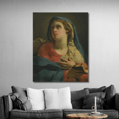Madonna Annunciata Gaetano Gandolfi ggn7 quadro stampato su tela