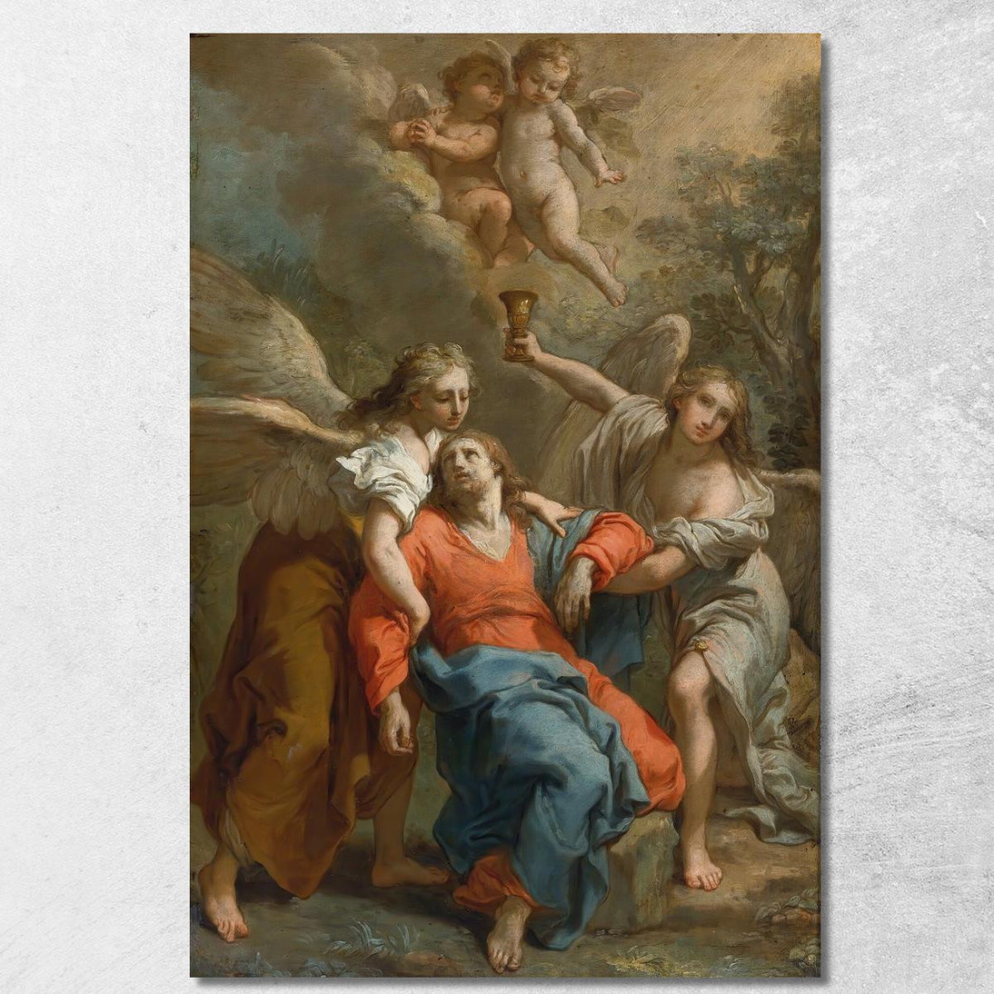 L'Agonia Di Cristo Gaetano Gandolfi ggn11 quadro stampato su tela