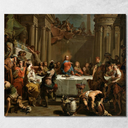 Le Nozze Di Cana Gaetano Gandolfi ggn15 quadro stampato su tela