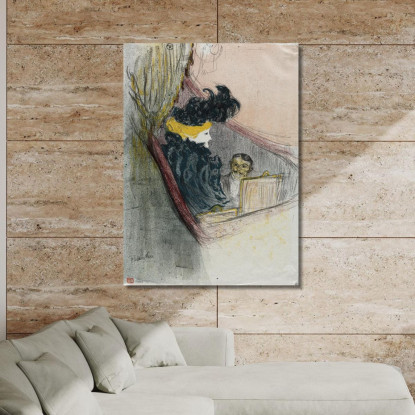 Un Idillio Principesco Clara Ward Henri de Toulouse-Lautrec htl3 quadro stampato su tela