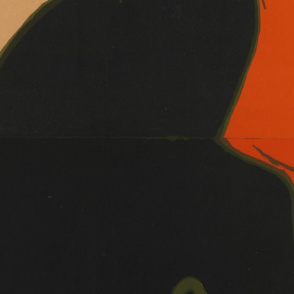 Aristide Bruant Nel Suo Cabaret Henri de Toulouse-Lautrec htl7 quadro stampato su tela