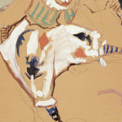 Al Circo Fernando Medrano Con Un Maialino Henri de Toulouse-Lautrec htl11 quadro stampato su tela