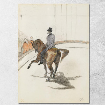 Al Circo Il Passo Spagnolo (Au Cirque Le Pas Espagnol) Henri de Toulouse-Lautrec htl12 quadro stampato su tela