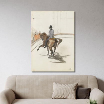 Al Circo Il Passo Spagnolo (Au Cirque Le Pas Espagnol) Henri de Toulouse-Lautrec htl12 quadro stampato su tela