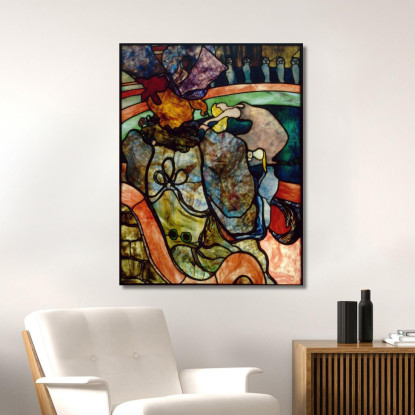 Al Nuovo Circo - Papa Crisantemo Henri de Toulouse-Lautrec htl16 quadro stampato su tela