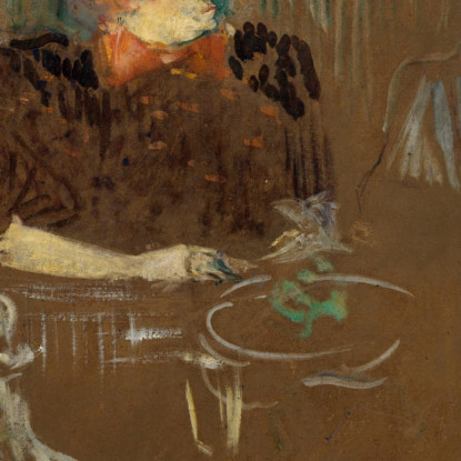 A Tavola Con Monsieur E Madame Natanson Henri de Toulouse-Lautrec htl17 quadro stampato su tela
