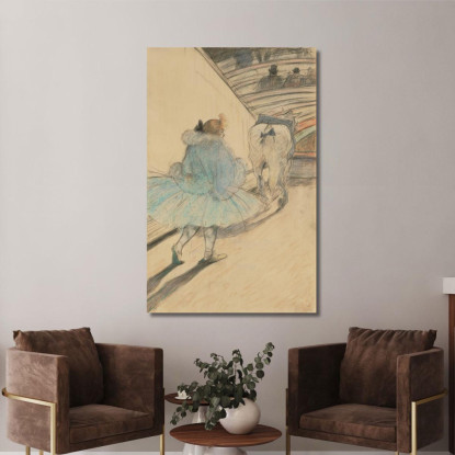 Al Circo - Entrata In Pista Henri de Toulouse-Lautrec htl18 quadro stampato su tela