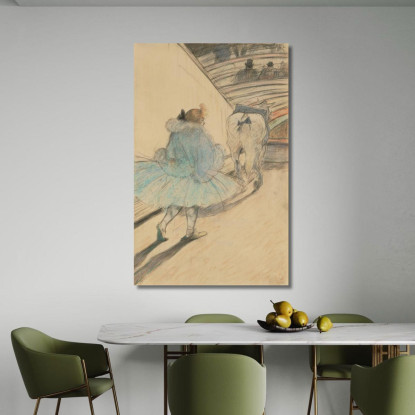 Al Circo - Entrata In Pista Henri de Toulouse-Lautrec htl18 quadro stampato su tela
