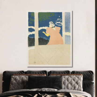 Agli Ambassadeurs Henri de Toulouse-Lautrec htl20 quadro stampato su tela