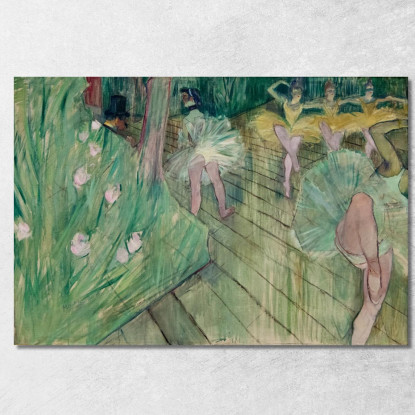 Scena Di Balletto Henri de Toulouse-Lautrec htl23 quadro stampato su tela