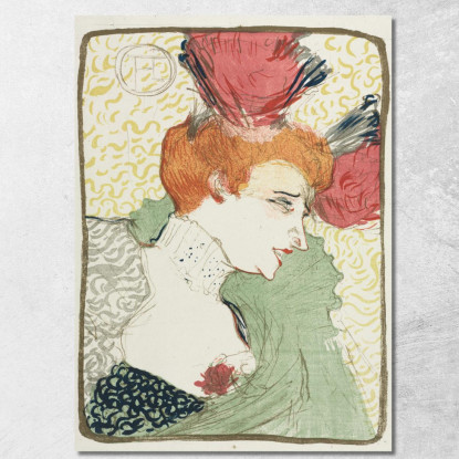 Busto Di Mademoiselle Lender Henri de Toulouse-Lautrec htl24 quadro stampato su tela