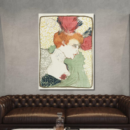 Busto Di Mademoiselle Lender Henri de Toulouse-Lautrec htl24 quadro stampato su tela
