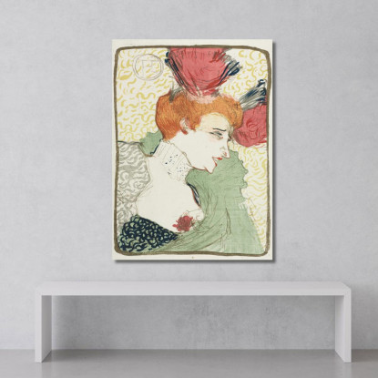 Busto Di Mademoiselle Lender Henri de Toulouse-Lautrec htl24 quadro stampato su tela
