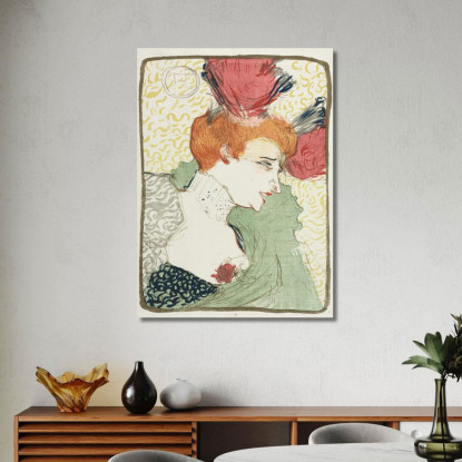 Busto Di Mademoiselle Lender Henri de Toulouse-Lautrec htl24 quadro stampato su tela