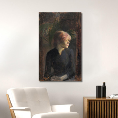 Carmen Gaudin Henri de Toulouse-Lautrec htl25 quadro stampato su tela
