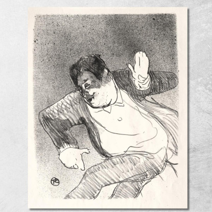 Caudieux Henri de Toulouse-Lautrec htl26 quadro stampato su tela