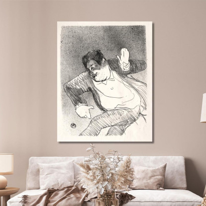 Caudieux Henri de Toulouse-Lautrec htl26 quadro stampato su tela