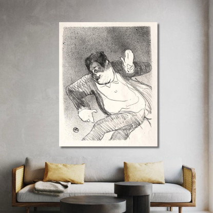 Caudieux Henri de Toulouse-Lautrec htl26 quadro stampato su tela
