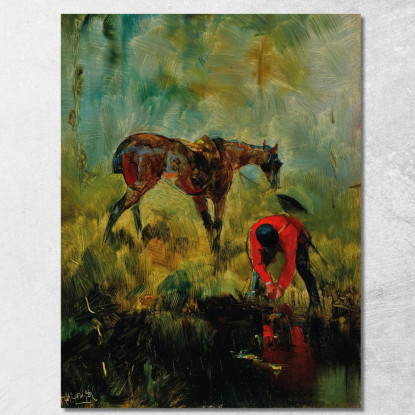Cavallo Da Caccia Alla Volpe Henri de Toulouse-Lautrec htl28 quadro stampato su tela