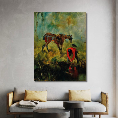 Cavallo Da Caccia Alla Volpe Henri de Toulouse-Lautrec htl28 quadro stampato su tela