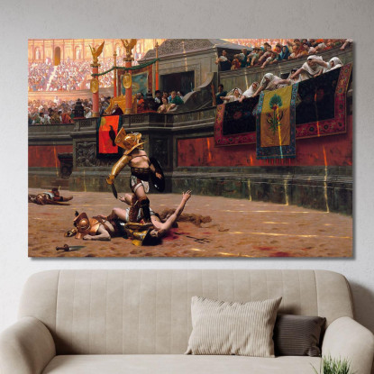Pollice Verso Jean-Léon Gérôme jlg94 quadro stampato su tela