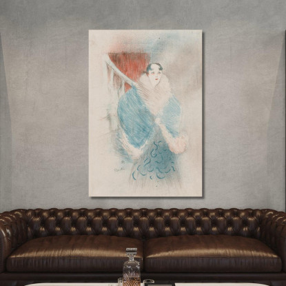 Elsa Detta La Viennese Henri de Toulouse-Lautrec htl35 quadro stampato su tela