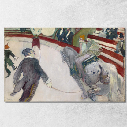 Cavallerizza Al Cirque Fernando Henri de Toulouse-Lautrec htl37 quadro stampato su tela