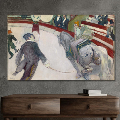Cavallerizza Al Cirque Fernando Henri de Toulouse-Lautrec htl37 quadro stampato su tela