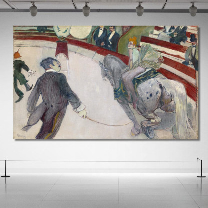 Cavallerizza Al Cirque Fernando Henri de Toulouse-Lautrec htl37 quadro stampato su tela