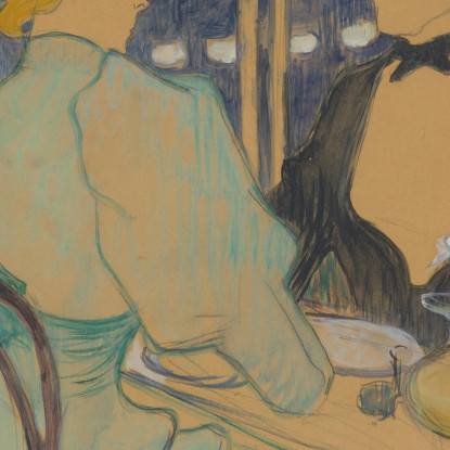 Gente Elegante Agli Ambassadeurs (Aux Ambassadeurs - Gens Chic) Henri de Toulouse-Lautrec htl38 quadro stampato su tela