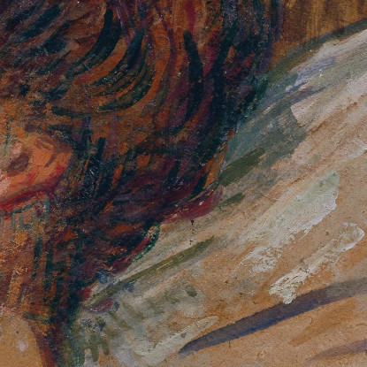 Donna A Letto Henri de Toulouse-Lautrec htl40 quadro stampato su tela