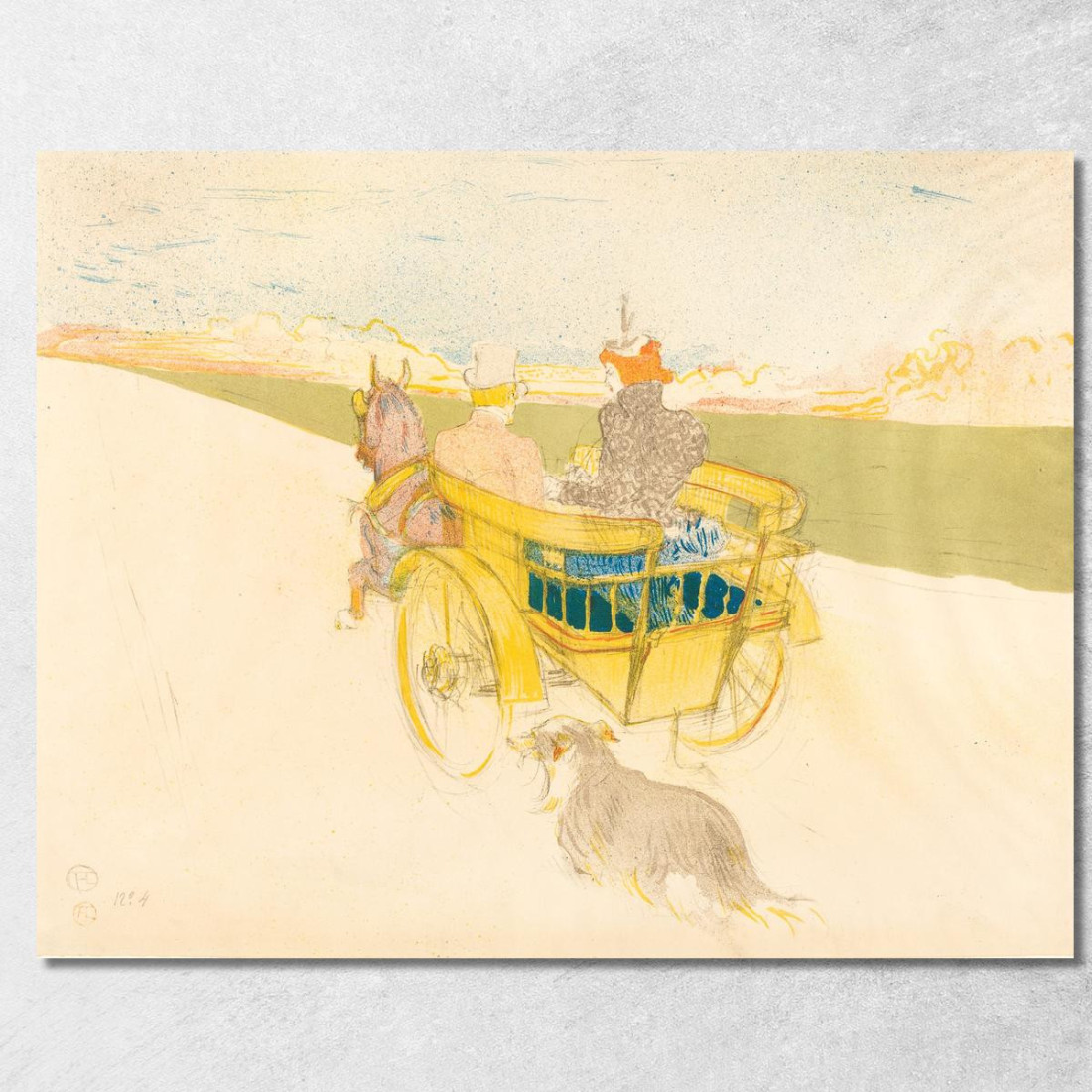 Henri De Toulouse-Lautrec - Gita In Campagna Henri de Toulouse-Lautrec htl42 quadro stampato su tela