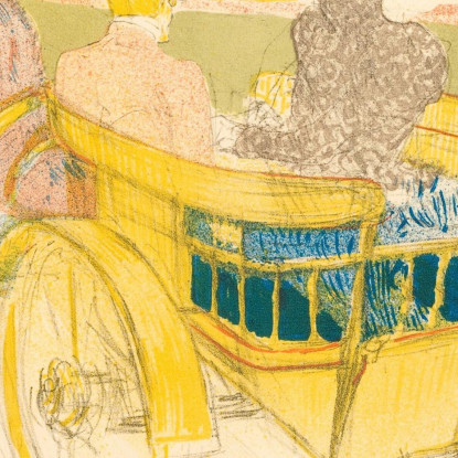 Henri De Toulouse-Lautrec - Gita In Campagna Henri de Toulouse-Lautrec htl42 quadro stampato su tela