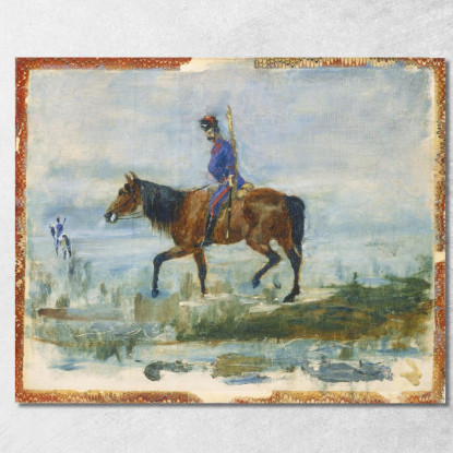 Ussari Henri de Toulouse-Lautrec htl43 quadro stampato su tela