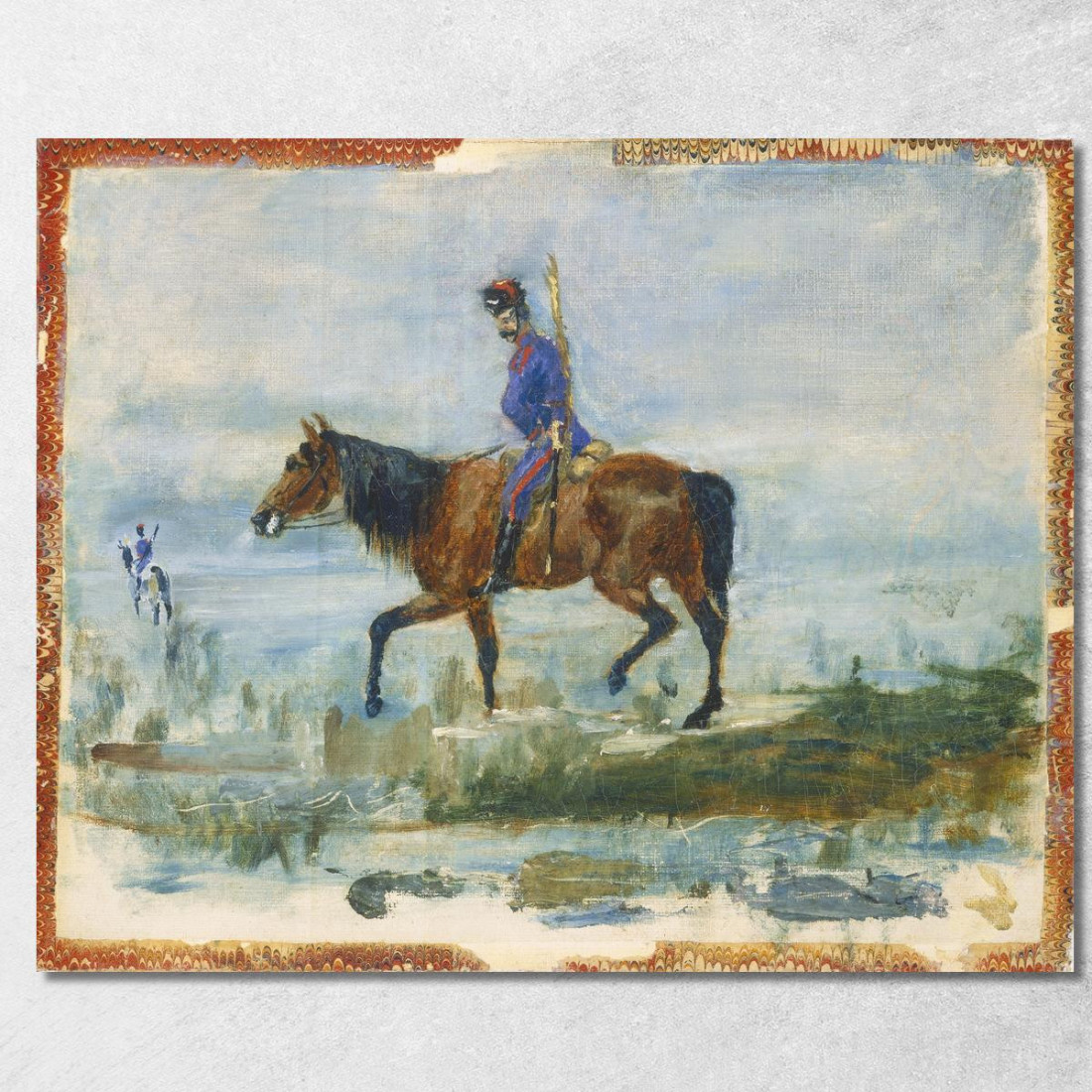 Ussari Henri de Toulouse-Lautrec htl43 quadro stampato su tela