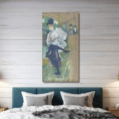 Jane Avril Che Balla Henri de Toulouse-Lautrec htl48 quadro stampato su tela