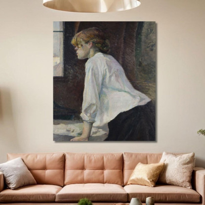 La Lavandaia Henri de Toulouse-Lautrec htl49 quadro stampato su tela
