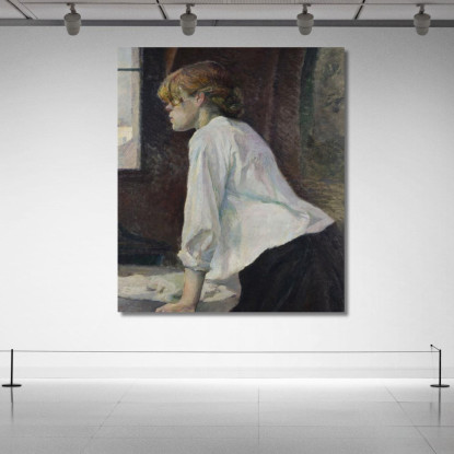 La Lavandaia Henri de Toulouse-Lautrec htl49 quadro stampato su tela