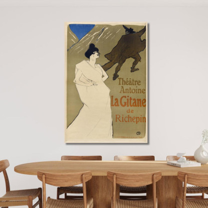 La Gitana Henri de Toulouse-Lautrec htl50 quadro stampato su tela