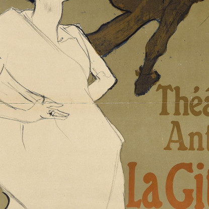 La Gitana Henri de Toulouse-Lautrec htl50 quadro stampato su tela